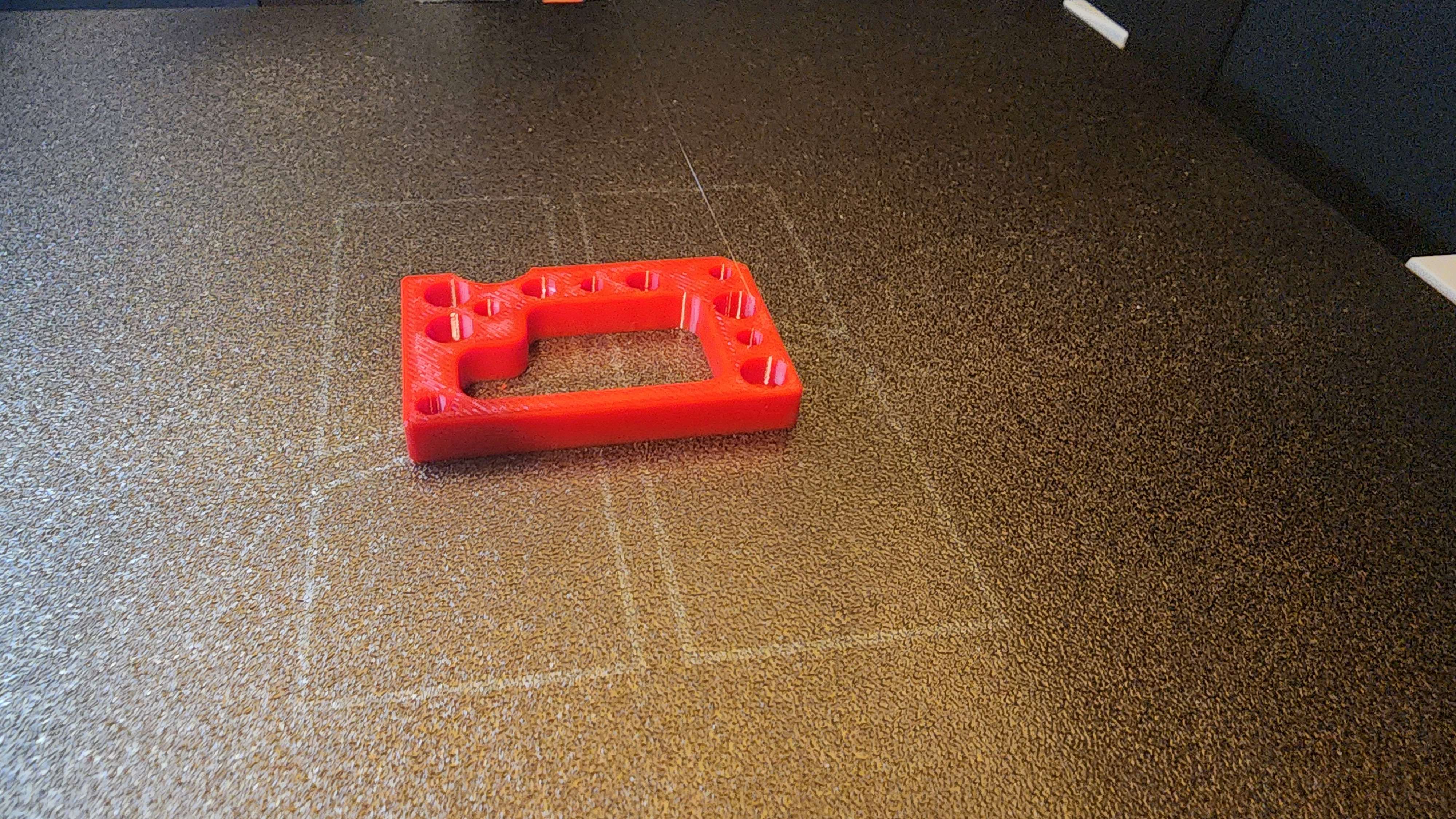 Bracket Revision 2 On Print Bed